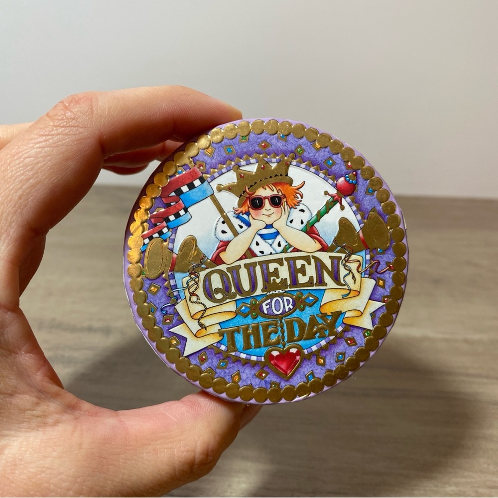 Mary Engelbreit Queen of Everything Pooch & Sweetheart Trinket Box